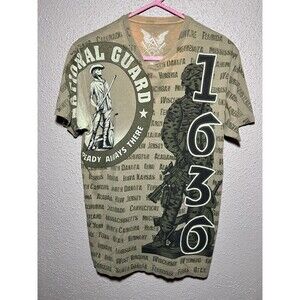 Apprime Courage Above All Army  T-Shirt Men's NATIONAL GUARD 1636 tshirt